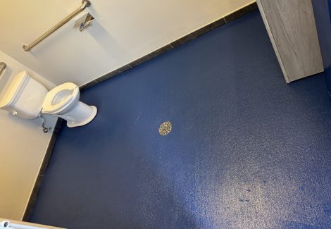 repainted clubhouse pool restroom