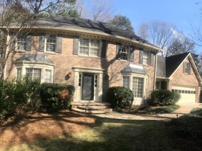 photo of repainted exterior in dunwoody georgia