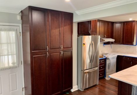 repainted kitchen cabinetry in dunwoody ga - certapro painters - before