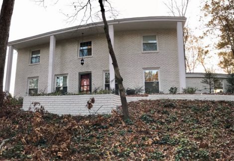 photo of repainted brick exterior home in sandy springs