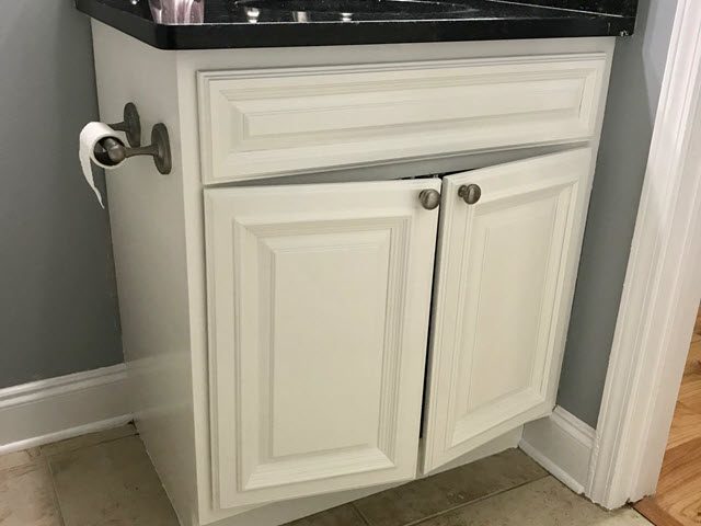 photo of repainted bathroom cabinet Preview Image 1