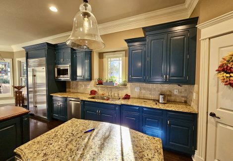 repainted kitchen cabinets in sandy springs georgia