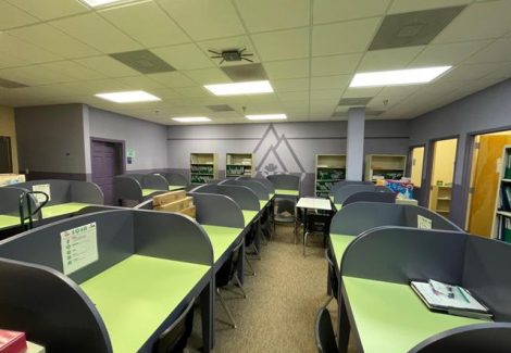 photo of repainted walls at the huntington learning center in dunwoody