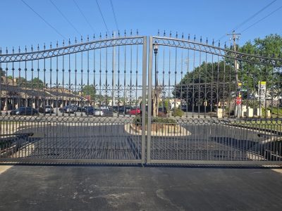 photo of repainted access gate in sandy springs ga