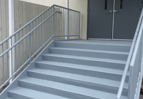 Commercial Exterior Staircase Painting