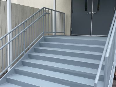 commercial exterior stairs painting