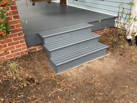 exterior carpentry porch steps replacement