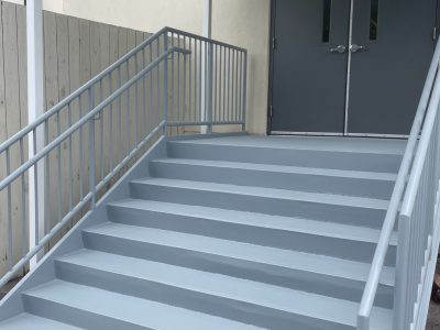commercial exterior stairs painting