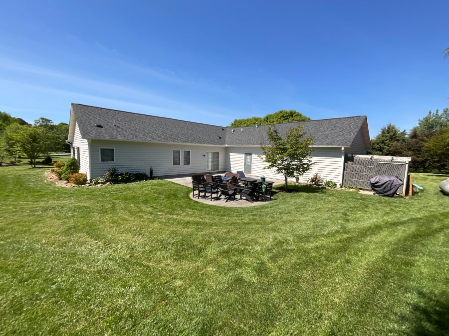 full back view of exterior painting for durham home Preview Image 4