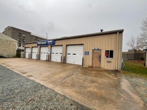 commercial garage before exterior painting Preview Image 1