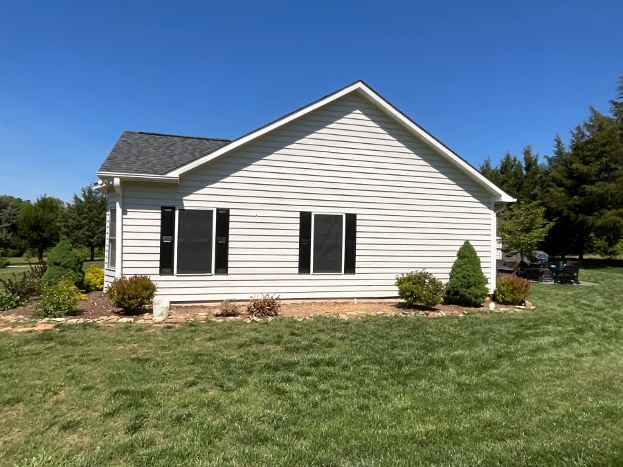 side view of exterior painting for durham home Preview Image 2