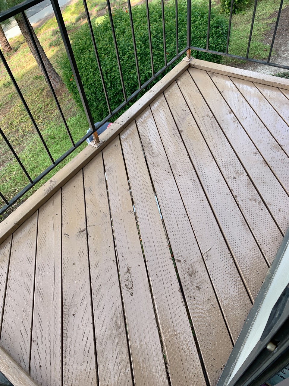 Before deck painting