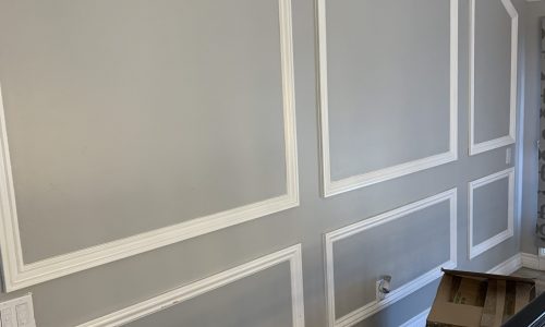 Trim painting for interest and contrast