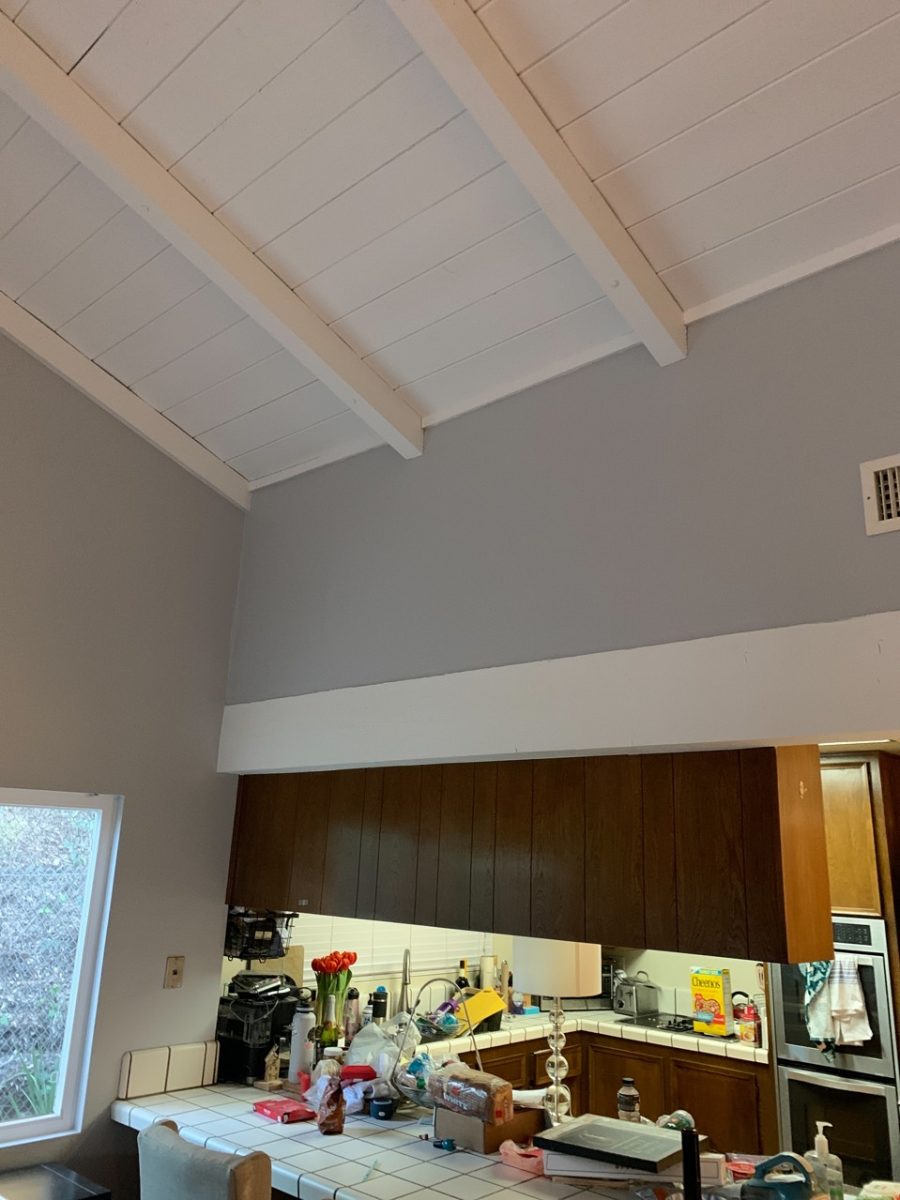 Living room painted with gray walls and a white ceiling. Preview Image 6