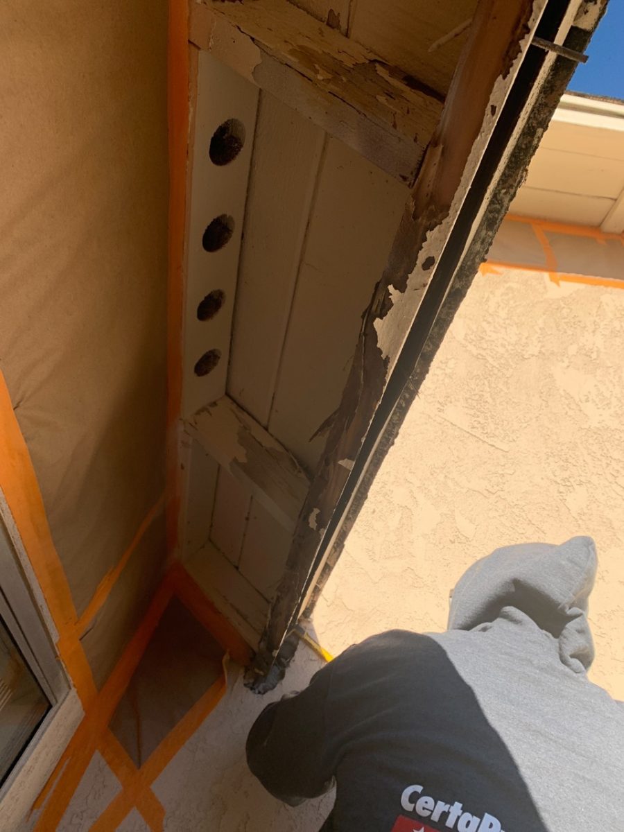 trim and fascia being replaced due to rotten wood. Preview Image 1