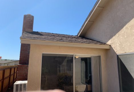 House after wood trim replacement.