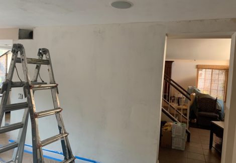 steps in preparing to paint an interior.