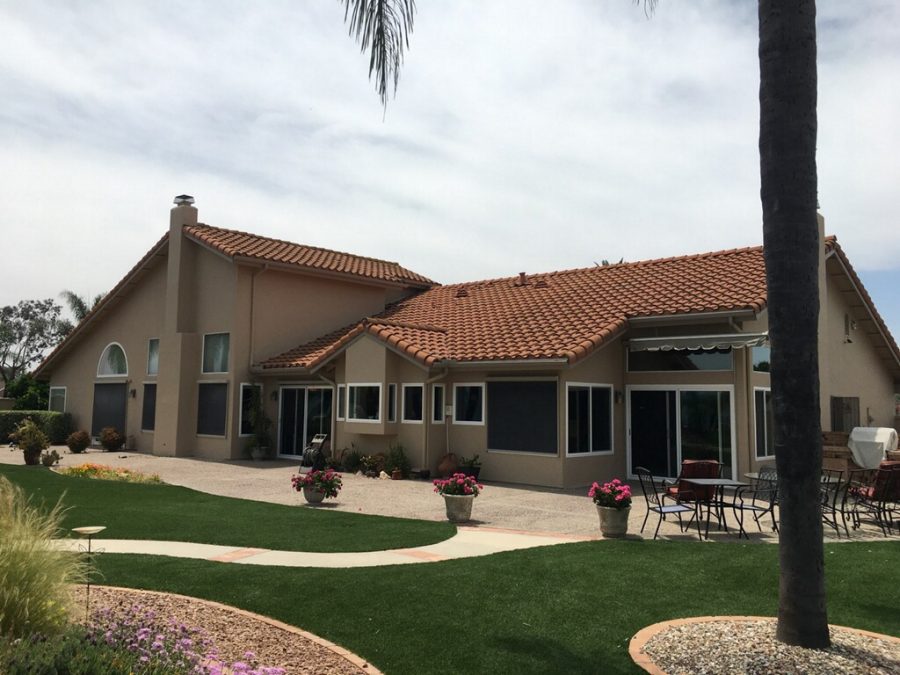 modern stucco house repainted by CertaPro.