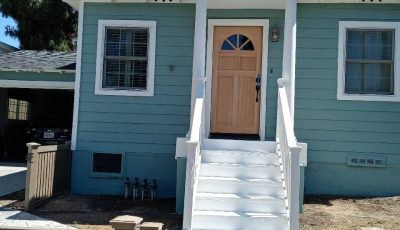 San Diego House repainted.