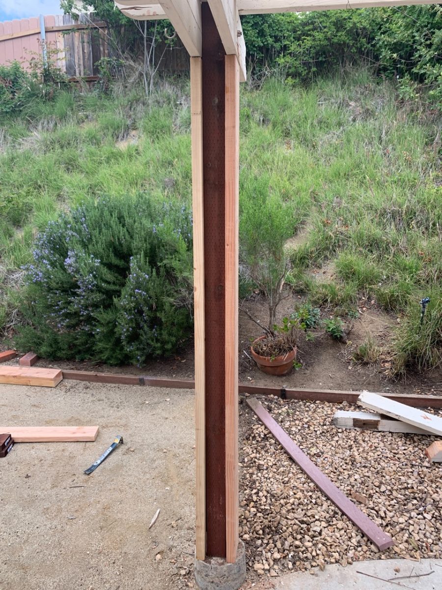 pergola columns being replaced. Preview Image 8