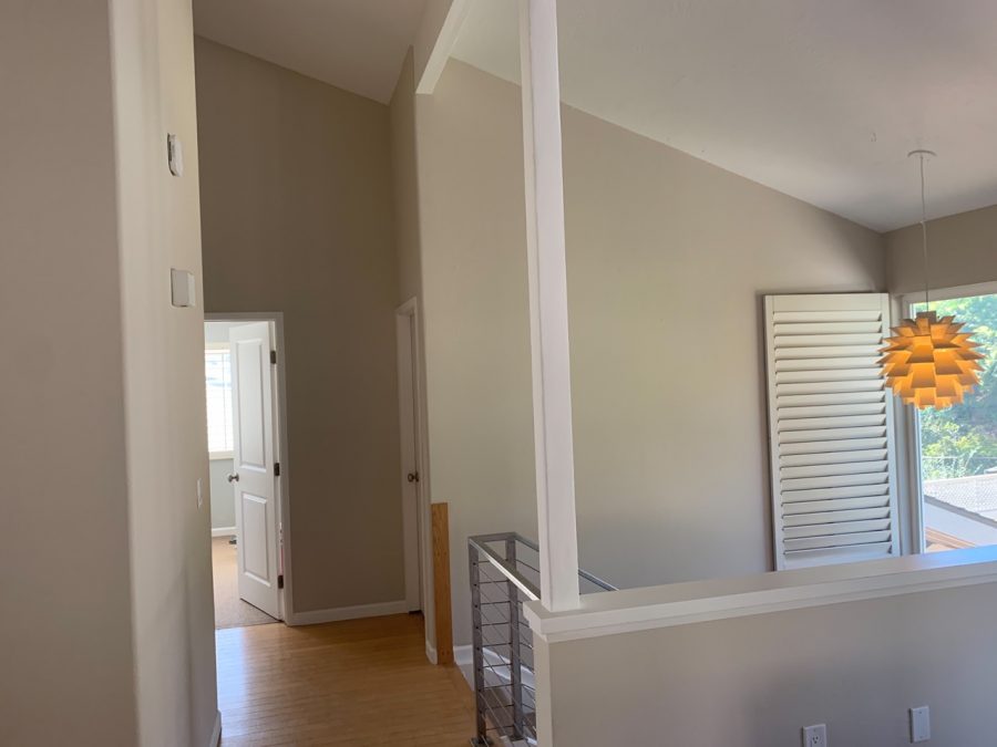 The landing at the top of the stairs was painted. Preview Image 10