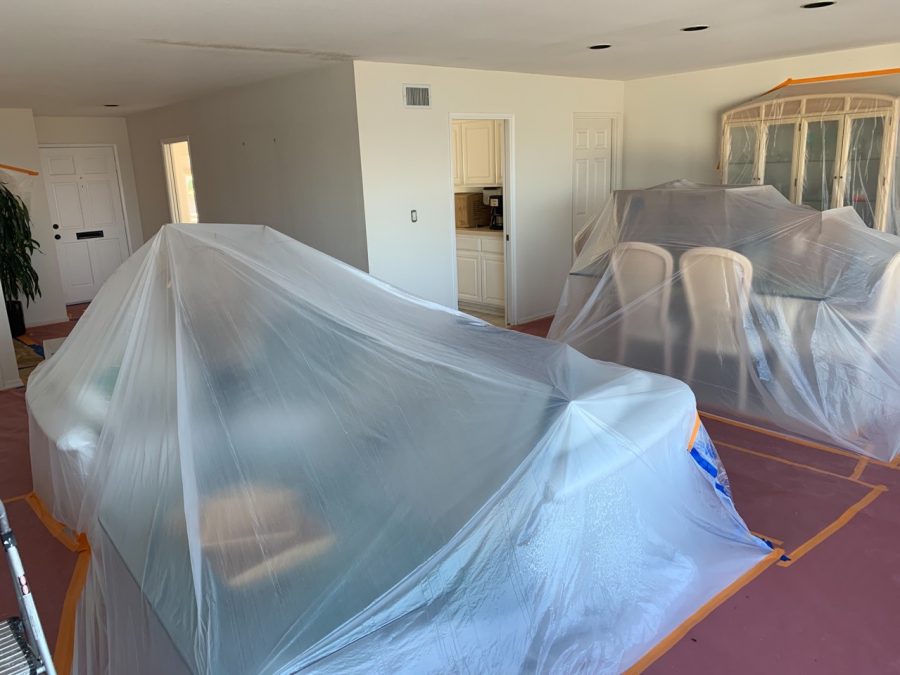 using plastic tarps while painting Preview Image 2