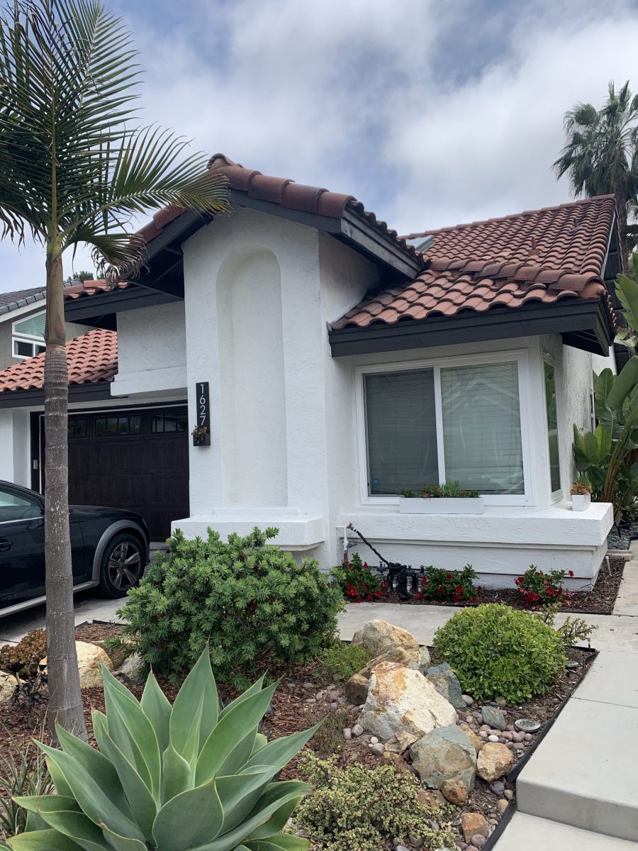 Exterior Stucco house painting.