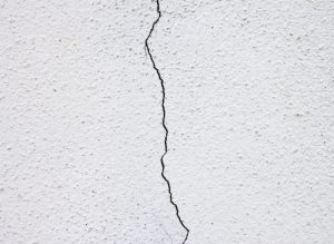 crack in wall