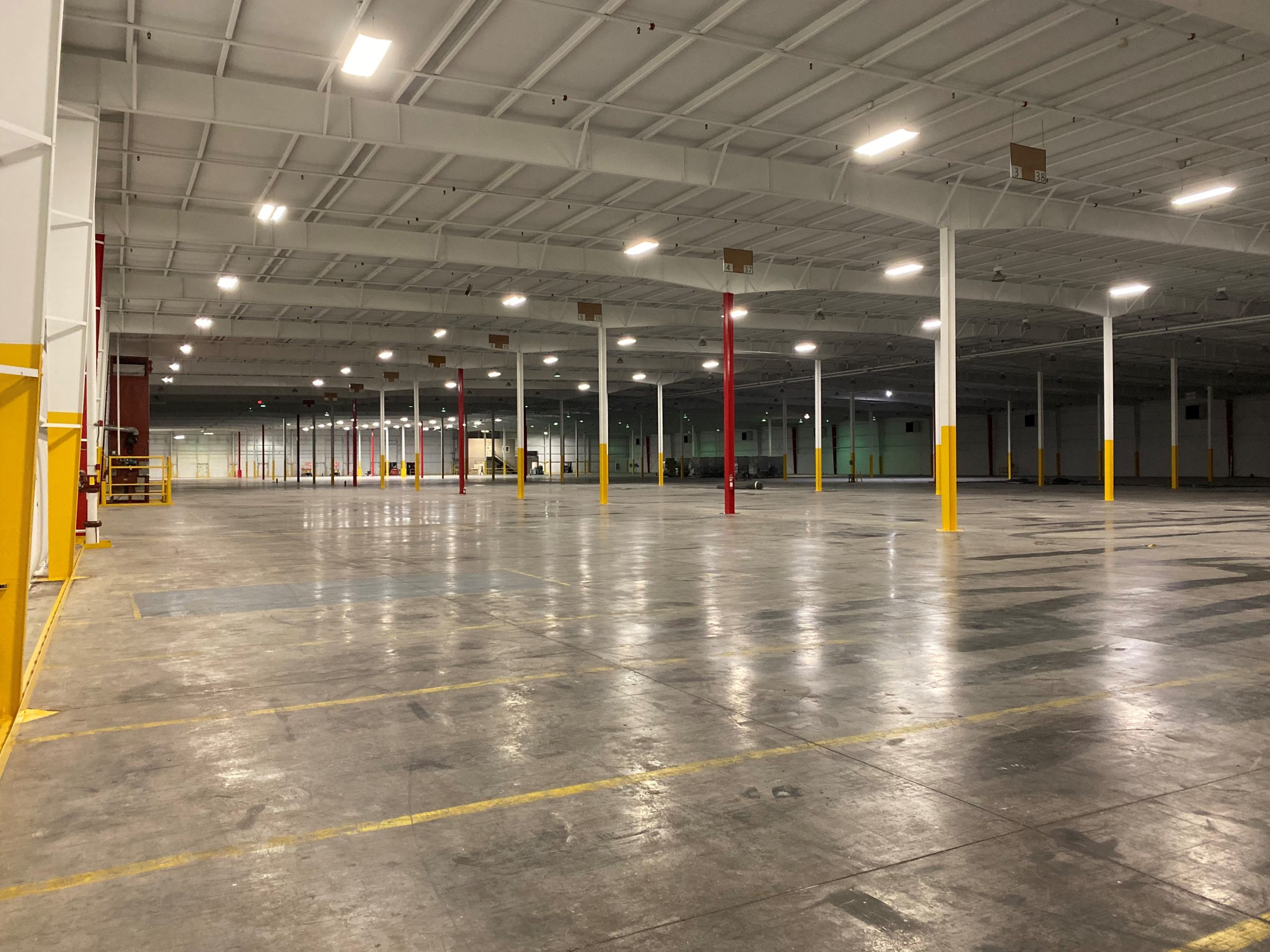 completed warehouse painting project