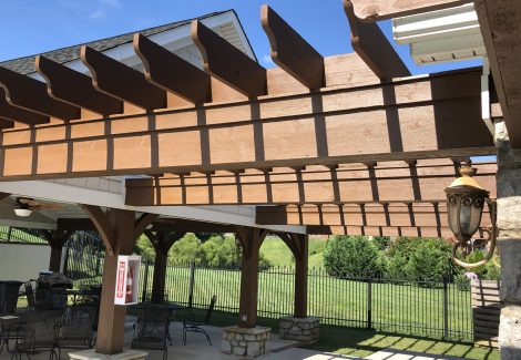 stained pergola in knoxville
