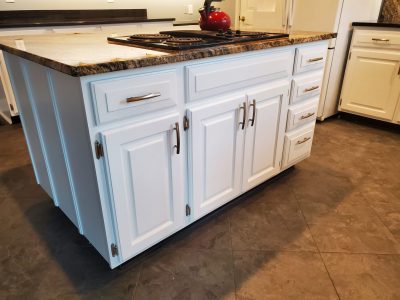 painted kitchen cart