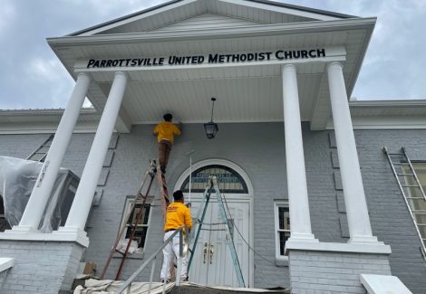 Church Exterior Painted