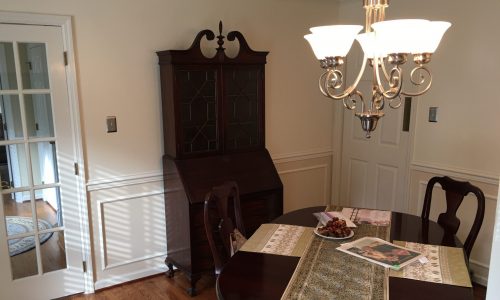 Dining Room Trim & Wainscoting