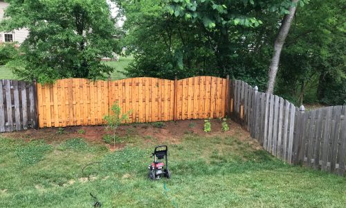 Step 2: <br/> Power Washing Fence