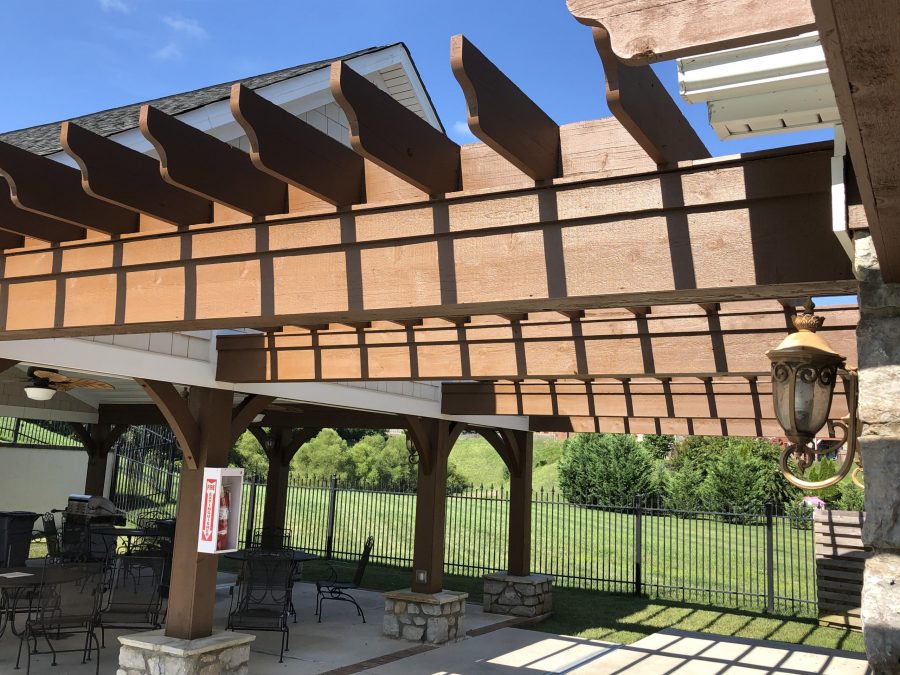 stained pergola in knoxville Preview Image 2