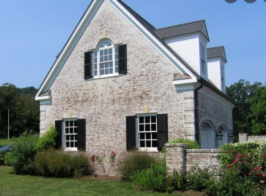 Brick Exterior Limewashed