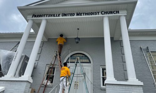 Church Exterior Painted