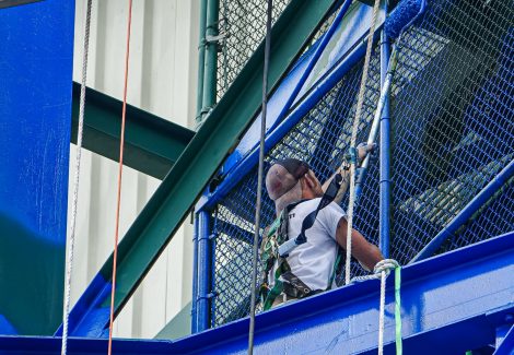 Rolling on New Paint