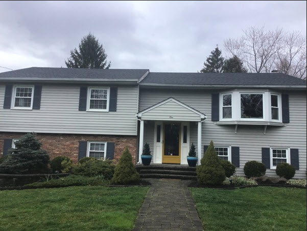 Modern Exterior Transformation for a Home in Holmdel Before