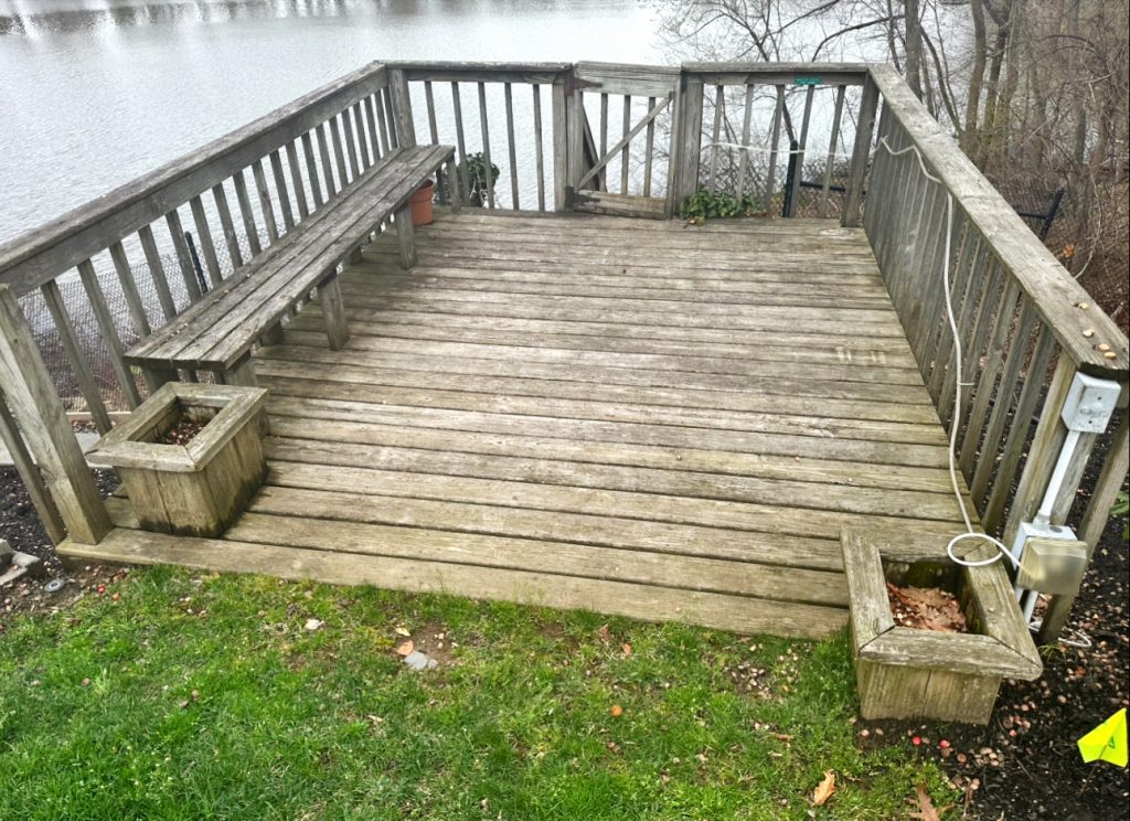 Deck Transformation for a Home in Red Bank Before