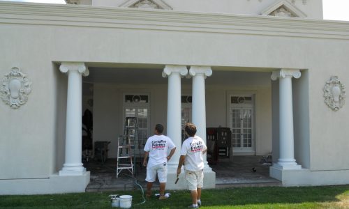 Our Team Prepping Stucco Work