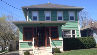 Green Exterior Painting Project