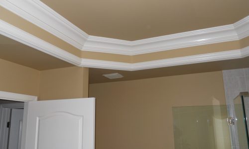 Crown Molding Painting and Ceiling Repainted