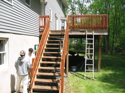 Wood Deck and Stair Staining