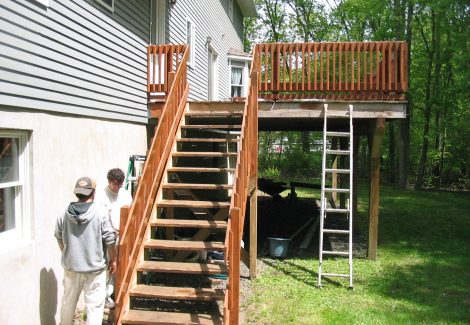 Wood Deck and Stair Staining