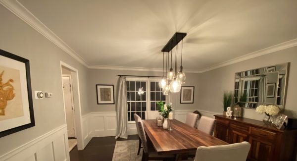 Dining Area Wainscoting Update