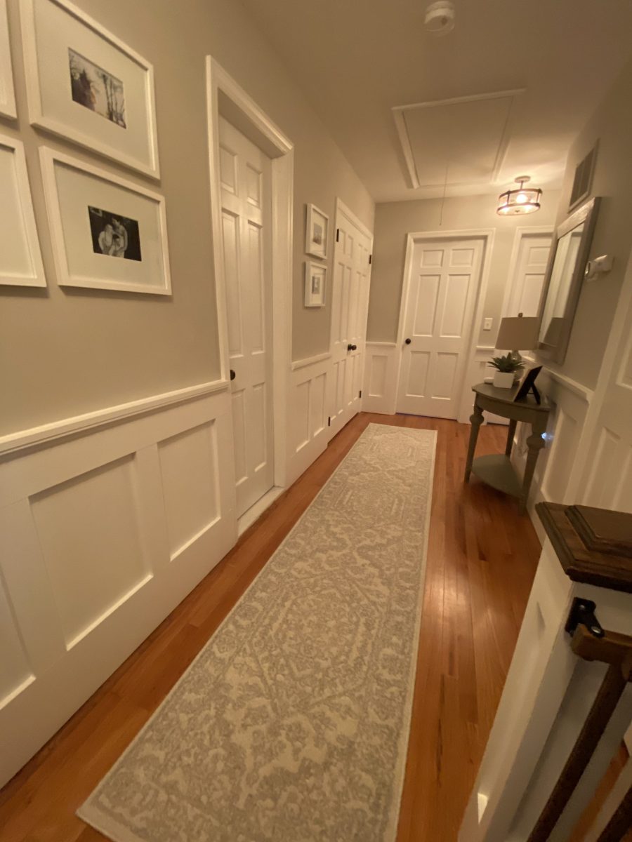 Hallway with Installed Wainscoting Preview Image 2