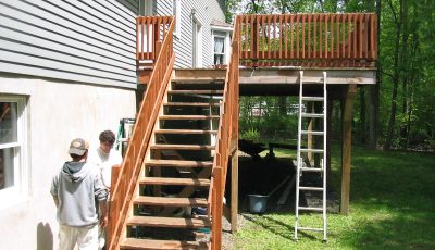 Wood Deck and Stair Staining