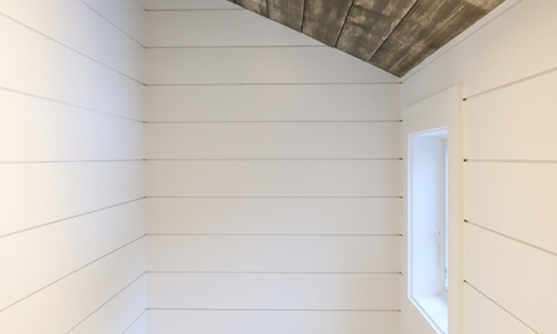 High Ceiling Shiplap