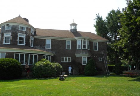 Exterior staining project in New Jersey